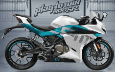 "Đẹp trai" như Sportbike CFMoto 300SR 2021 với bộ cành màu trắng và xanh ngọc lam