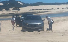 Mang SUV hạng sang Maserati Levante đi chạy trên cát và cái kết
