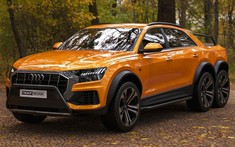 Chiếc bán tải Audi Q8 6x6 "hư cấu" này là một đối thủ xứng tầm của Mercedes-AMG G63 6x6