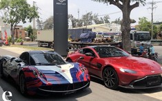 Minh "Nhựa" đăng video Pagani Huayra đọ dáng cùng Aston Martin V8 Vantage