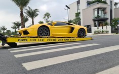 Lamborghini Aventador màu vàng rực xuất hiện tại Đồng Nai với bộ áo gây tò mò