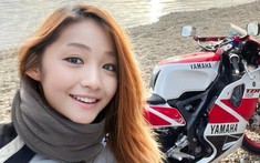 Hot girl biker Nhật Bản lộ mặt thật khiến cộng đồng mạng có phen hết hồn
