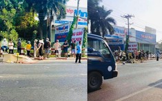 Video: Va chạm với ô tô tải, 2 vợ chồng đi xe máy tử vong tại Đồng Nai
