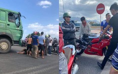 Nha Trang: Va chạm với xe ben, thanh niên điều khiển mô tô tiền tỷ Ducati 1199 Panigale R bị gãy chân