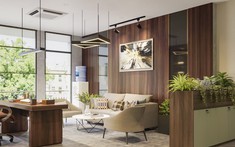 Nội thất văn phòng hiện đại, sang trọng của công ty XNK trái cây cao cấp