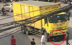 Nghệ An: Xe máy bị xe tải cuốn vào gầm xe, 1 người tử vong tại chỗ