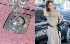 Ngọc Trinh khoe video xe đắt tiền Rolls-Royce với nắp capô màu hồng không thể nổi bật hơn