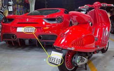 Góc sưu tầm biển, sưu tầm màu của siêu xe và siêu xe tay ga khiến không ít người choáng ngợp