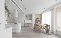 Căn hộ tối giản ở Hà Nội với tông màu trắng xuyên suốt