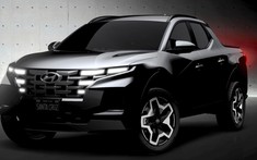 Xe bán tải Hyundai Santa Cruz 2022 bất ngờ lộ diện trước khi ra mắt vào giữa tháng này