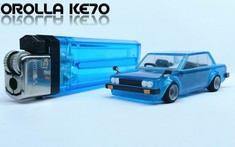Chàng trai người Indonesia khéo léo chế tạo mô hình xe Toyota Corolla từ bật lửa cũ