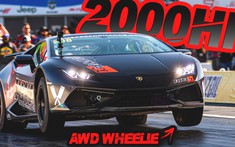 Theo dõi Lamborghini Huracan độ 2.060 mã lực, nhanh nhất thế giới, bốc đầu trên đường đua drag