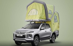 Bán tải Mitsubishi L200 biến hóa xe cắm trại lý tưởng với lều bơm hơi chuyên dụng