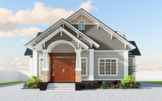 Mẫu thiết kế nhà cấp 4 mái Thái đầy đủ công năng, hợp phong thủy