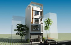 Tham khảo mẫu nhà phố 4 tầng 1 tum kết hợp kinh doanh