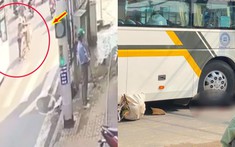 Video quay khoảnh khắc ô tô khách tông tử vong người phụ nữ dắt xe đạp tại An Giang