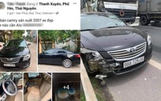 Toyota Camry mới được rao bán vài tiếng đồng hồ đã bị tai nạn trên cao tốc Hà Nội - Thái Nguyên