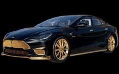 Gặp gỡ chiếc Tesla Model S mạ vàng 24K của Caviar - công ty chuyên làm iPhone sang trọng