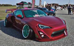 Ngắm chiếc Toyota 86 màu đỏ độ kiểu "stance" độc đáo chẳng giống ai