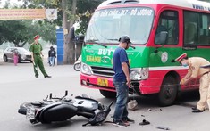 Nghệ An: Sinh viên năm 1 chấn thương nặng sau va chạm với xe buýt