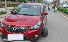 Hà Nội: VinFast Fadil gãy trục bánh trước khiến cư dân mạng xôn xao tìm hiểu nguyên nhân