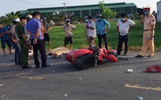 Long An: 2 người tử vong tại chỗ sau khi tông xe máy trực diện vào xe tải