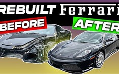 Đây là cách sửa chữa lành lặn một chiếc Ferrari bị tai nạn nghiêm trọng