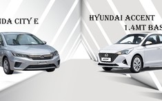 So sánh xe Honda City E 2021 và Hyundai Accent 1.4MT tiêu chuẩn 2021: Cuộc chiến xe dịch vụ