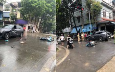 Lào Cai: Xe máy chở 2 thanh niên nghi vượt đèn đỏ, tông trúng VinFast LUX SA2.0