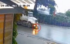 Video: Người đàn ông lao thẳng vào xe container, nghi tự tử tại Vĩnh Phúc