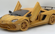 Theo dõi thợ mộc Việt tài tình chế tác một chiếc Lamborghini Aventador S