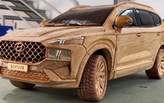 Theo dõi thợ mộc Việt từng bước làm nên chiếc Hyundai Santa Fe 2021 bằng gỗ
