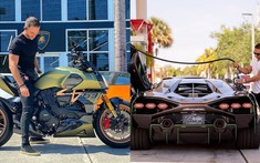 "Ông trùm" của Lamborghini Miami khoe siêu phẩm "2 bánh" Ducati Diavel 1260 Lamborghini