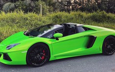 Đã tai với âm thanh V12 kết hợp ống xả độ trên Lamborghini Aventador mui trần khi tăng tốc tại Sài thành