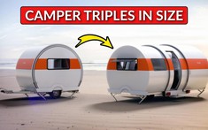 Beauer 3X - Xe moóc cắm trại độc đáo với khả năng mở rộng gấp 3 lần kích thước