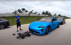 Gặp gỡ Colossus - Chiếc xe điều khiển từ xa có thể kéo đồng lúc cả Porsche Taycan và AMG S63