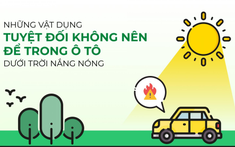 Infographic: Những vật dụng tuyệt đối không để trong ô tô dưới trời nắng nóng