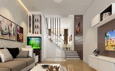 Kiến trúc sư gợi ý thiết kế nhà phố 2 tầng có gara ô tô