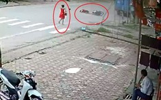 Video: Va chạm với người phụ nữ đi bộ trên lòng đường, thanh niên đi xe máy bị thương nặng tại Thái Nguyên