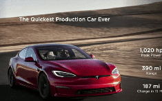 Xe điện Tesla Model S Plaid 2022 trình làng: "Nhanh hơn xe Porsche, an toàn hơn xe Volvo"