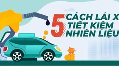 Infographic: 5 cách lái xe tiết kiệm nhiên liệu