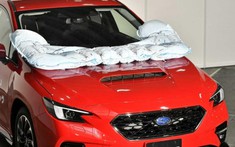 Chi tiết trang bị túi khí gắn ngoài dành cho người đi bộ trên xe Subaru Levorg