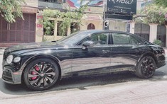 Con trai của Lệ Quyên chia sẻ hình ảnh xe Bentley Flying Spur đắt tiền của bố mới tậu