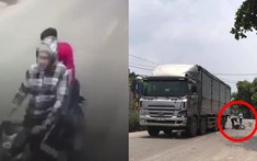 Video quay khoảnh khắc 2 thanh niên chạy xe máy lấn làn, tông trực diện xe tải khiến 2 người thương vong