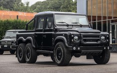 Giới nhà giàu Campuchia lại gây sốt khi tậu hàng cực hiếm Land Rover Defender bản độ 6x6 của Kahn
