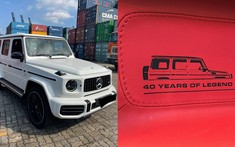 Xuất hiện hình ảnh Mercedes-AMG G63 phiên bản 40 năm cập bến Việt Nam, nội thất khiến không ít người xuýt xoa