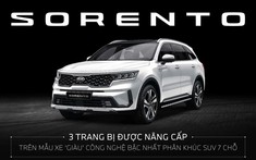 Kia Sorento 2021 thêm trang bị, giảm giá bán, Hyundai Santa Fe 'dè chừng'