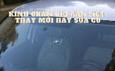 Kính chắn gió rạn nứt: Thay mới hay sửa cũ?