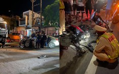 Video quay khoảnh khắc vụ tai nạn liên hoàn giữa 4 xe xảy ra tại Hải Phòng khiến 2 người thương vong