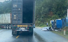 Video: Xe container vượt ẩu, đối đầu ô tô tải tại Lạng Sơn, 1 tài xế tử vong